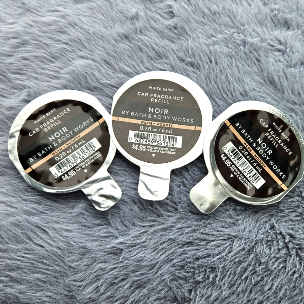 3 Bath & Body Works NOIR Car Fragrance Refills NWT !